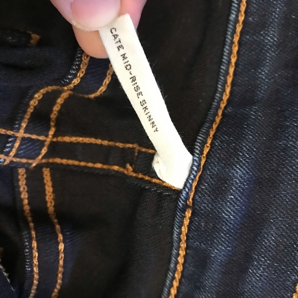 Rag and Bone Cate Mid Rise Skinny Jeans Womens Waist 24 Size 0 Dark Wash Blue - Picture 15 of 16